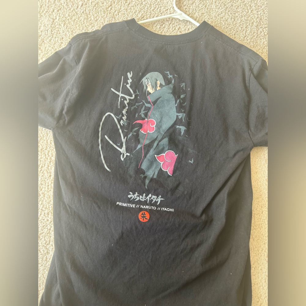 Primitive Black Itachi Uchiha Graphic T-Shirt